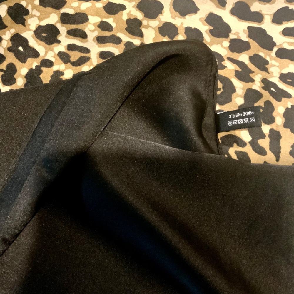 100% SILK SATIN Large Shawl Leopard Print Scarf Animal Print Wrap Coverup Gift - Picture 11 of 11